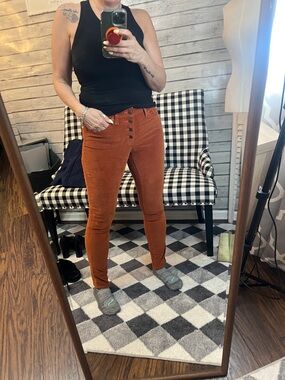 Universal Thread Skinny Corduroy Jeans in Rust